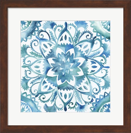 Framed Meditation Tiles IV Print