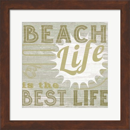 Framed Little Beachy II Print