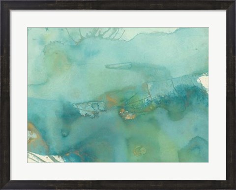 Framed Turquoise Moment III Print