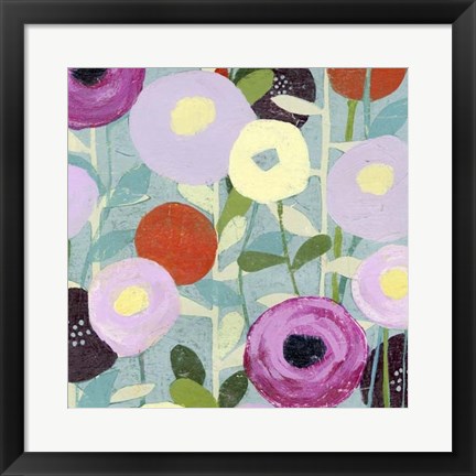 Framed Poppy Strata III Print