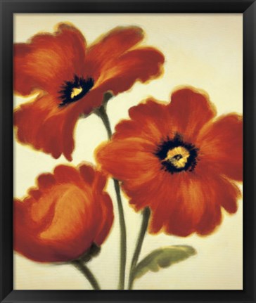 Framed Orange Poppies Print