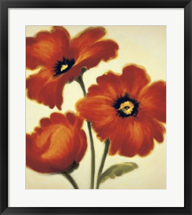 Framed Orange Poppies Print