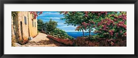 Framed P. Rasero - Promenade Sul Mare Size 39.5x13.75 Print