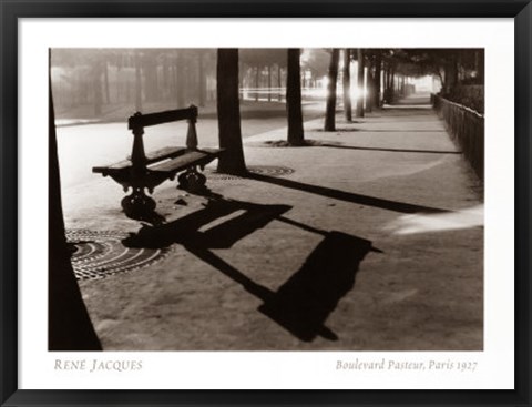 Framed Boulevard Pasteur, Paris 1927 Print