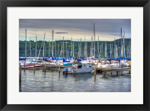 Framed Harbor at Watkins Glen Print