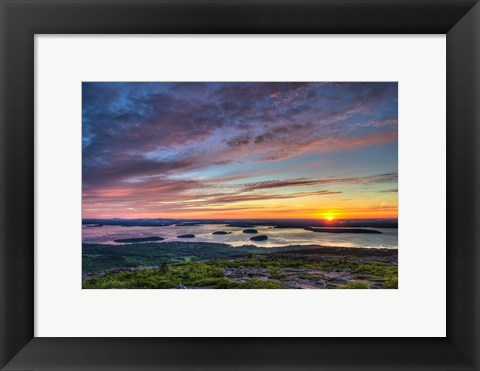 Framed Acadia Sunrise Print