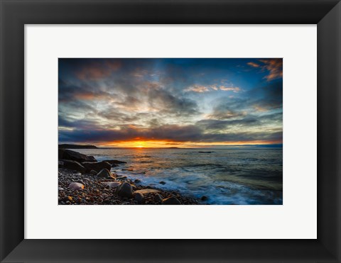 Framed Sunrise on Boulder Beach Print