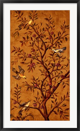 Framed Plum Tree Panel II Print