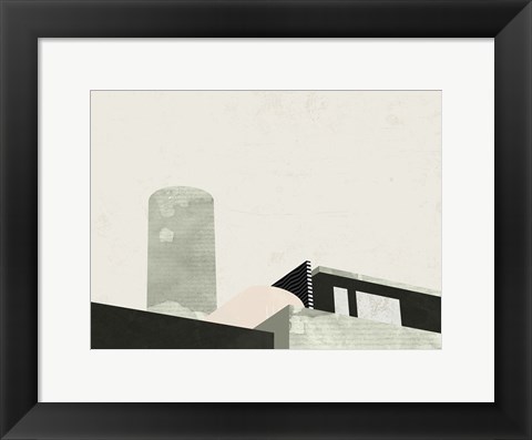 Framed Up on the Roof Print