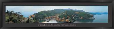 Framed Riviera Ligure Panoramic Print