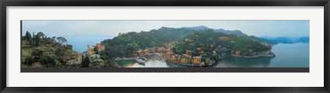 Framed Riviera Ligure Panoramic Print