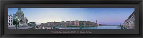 Framed Venice Panoramic View of the Grand Canal Print