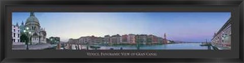 Framed Venice Panoramic View of the Grand Canal Print