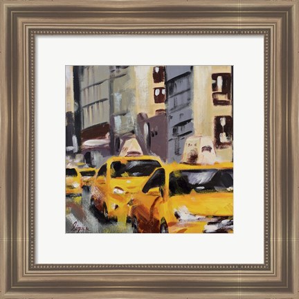 Framed New York Taxi 6 Print