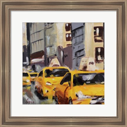 Framed New York Taxi 6 Print