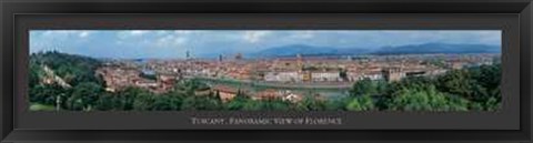 Framed Tuscany Panoramic View of Florence Print