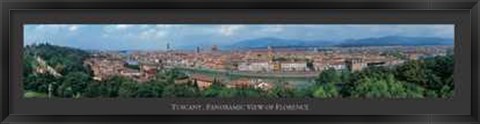 Framed Tuscany Panoramic View of Florence Print