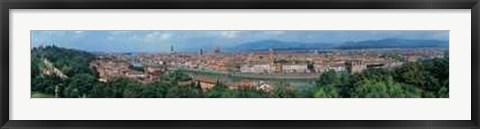 Framed Tuscany Panoramic View of Florence Print