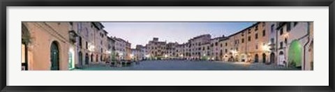 Framed Tuscany Panoramic View of Lucca Print