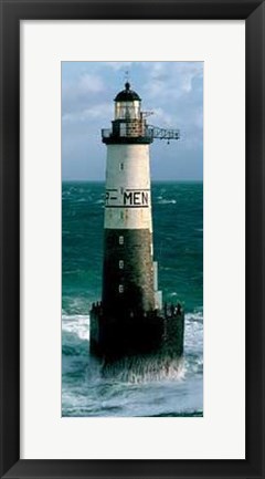 Framed Phare d&#39;Ar Men Print