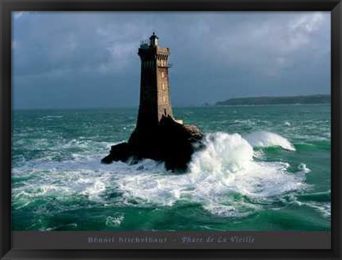 Framed Phare de la Vieille Print