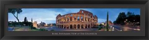 Framed Rome Panoramic of Colosseum Print