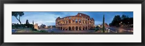 Framed Rome Panoramic of Colosseum Print