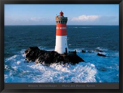 Framed Phare des Pierres Noires Print