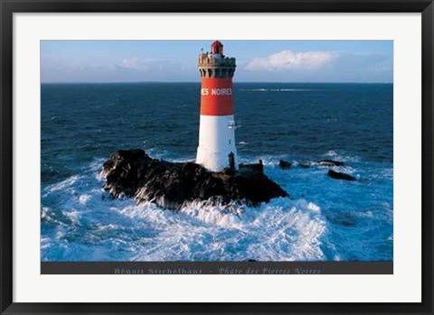 Framed Phare des Pierres Noires Print