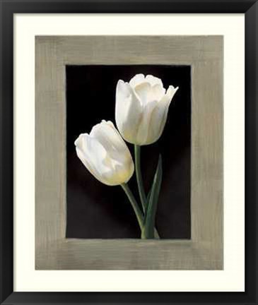 Framed Tulipani Bianchi Print