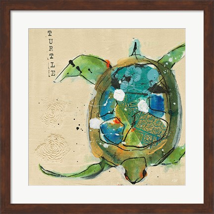 Framed Chentes Turtle Light Print