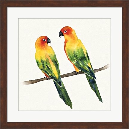 Framed Tropical Fun Bird III Print