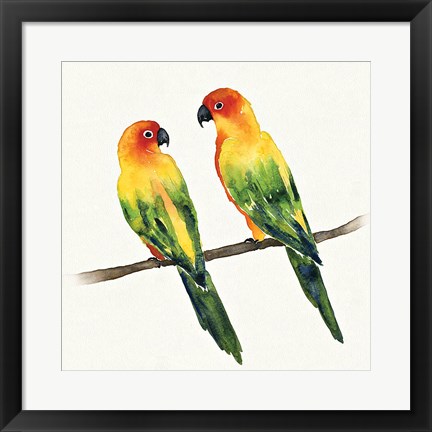 Framed Tropical Fun Bird III Print