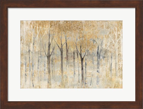 Framed Seasons End Gold Print