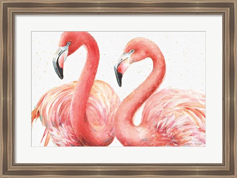 Framed Gracefully Pink I Print