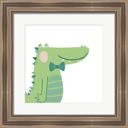 Framed Alvin the Alligator Print