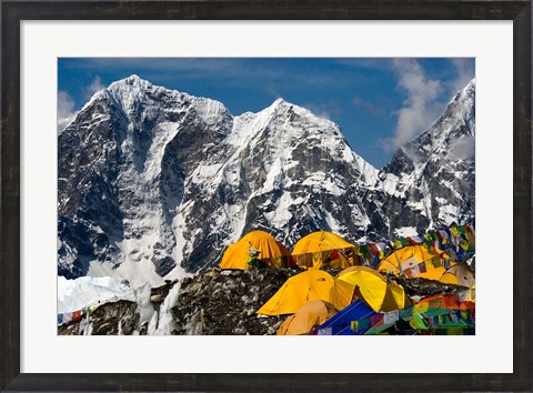 Framed Base Camp, Mt Everest, Nepal Print