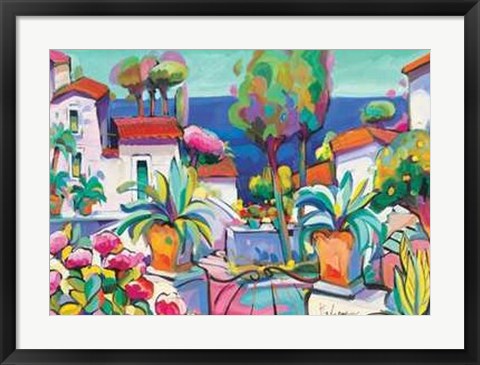 Framed Giardino Sul Mare Print