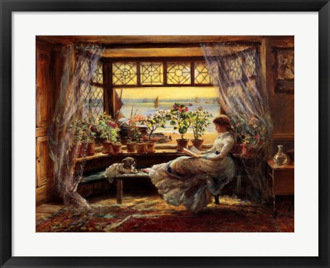 Framed Reading By the Window Hastings Print