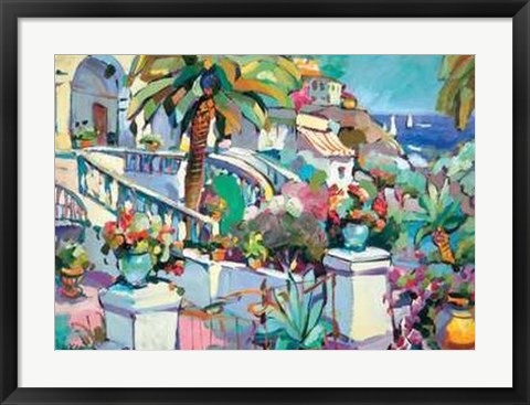 Framed Villa Mediterranea Print