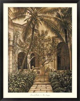 Framed David Parks - Loggia Size 27.5x35.5 Print