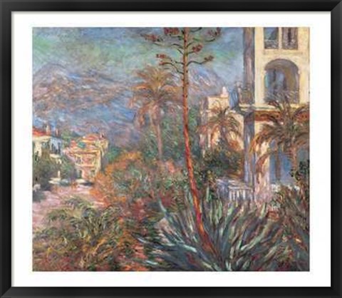 Framed Villas a Bordighera Print