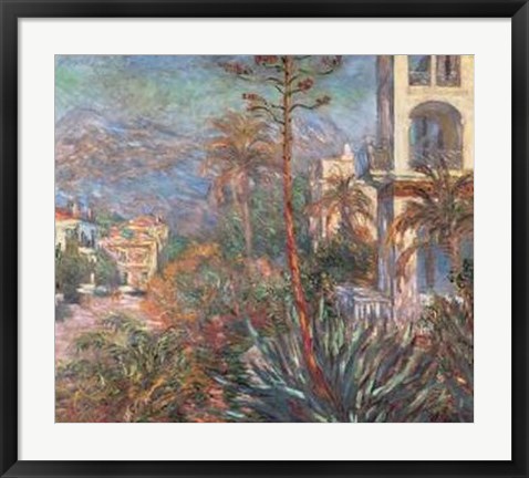 Framed Villas a Bordighera Print