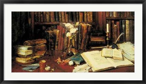 Framed Books Print