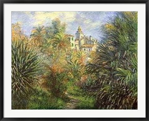 Framed Jardins de Bordighera Print