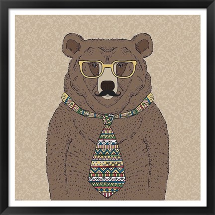 Framed Bear-man Print