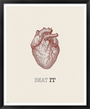 Framed Beat It Print