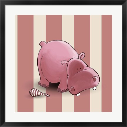 Framed Hippo Print