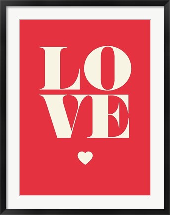 Framed Love Print