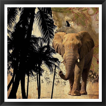 Framed Mighty Elephant 2 Print